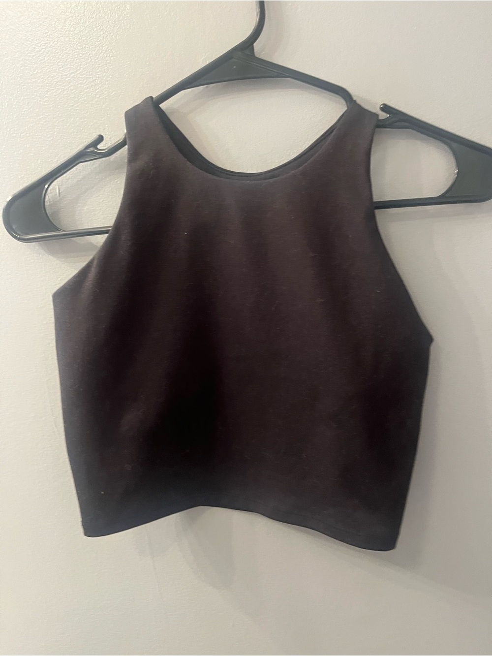 tek gear Black Cropped High-Neck Tank